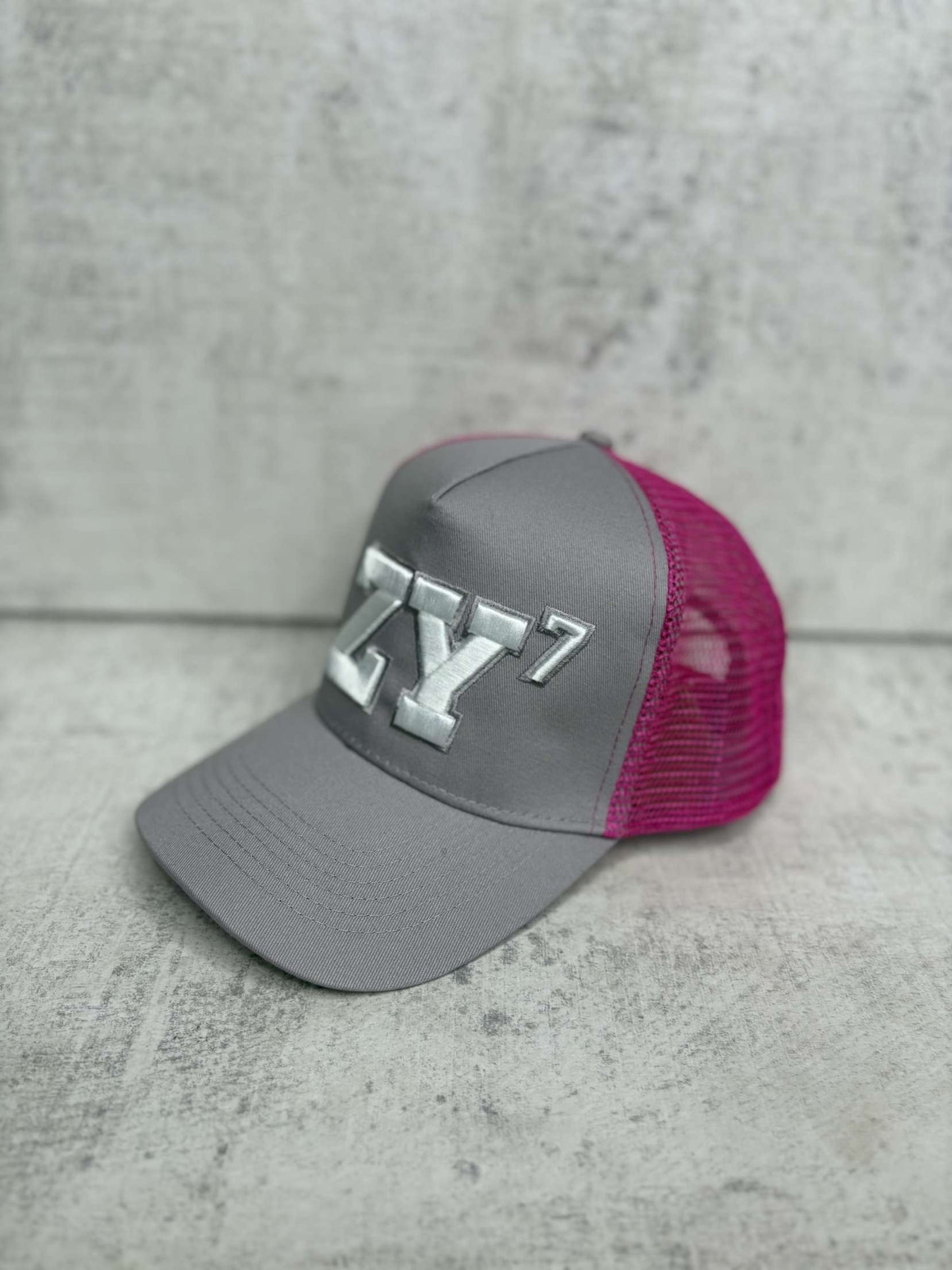 ZENY7 (GREY & PURPLE TRUCKER CAP)