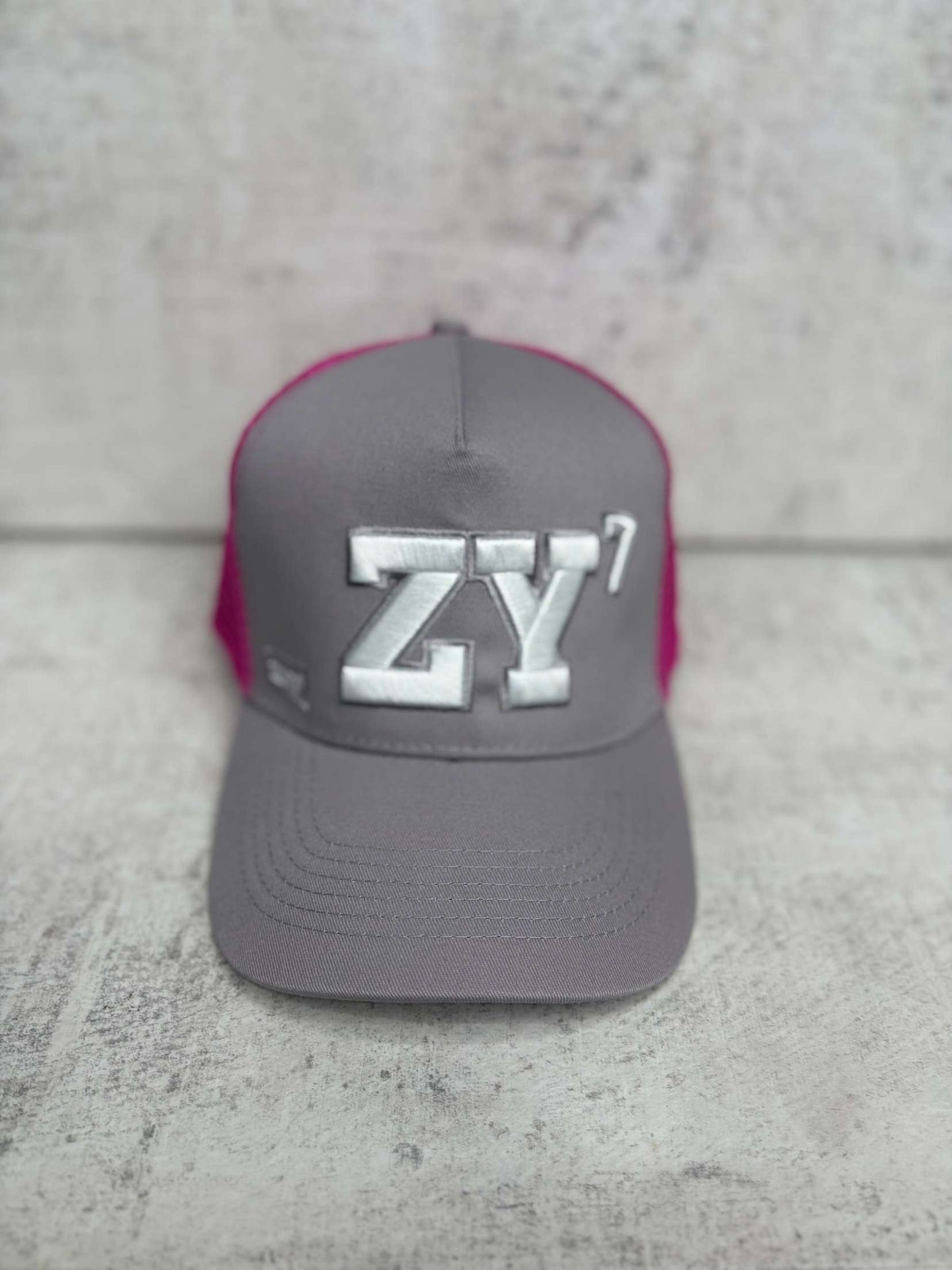 ZENY7 (GREY & PURPLE TRUCKER CAP)