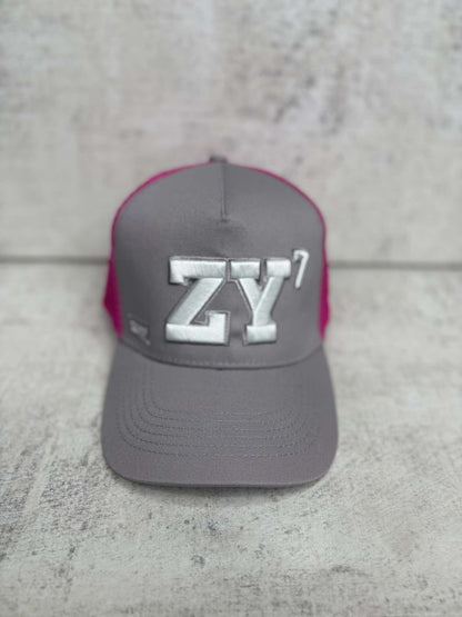 ZENY7 (GREY & PURPLE TRUCKER CAP)